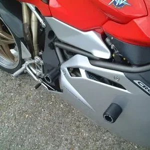 MV F4 Top Mount BLack Crash Protectors