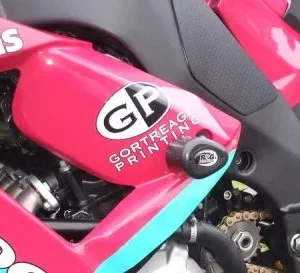 ZX10R 08-09 BLk Crash Prot 28mm Holes/Water Bottle