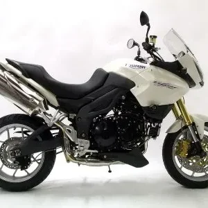 Tiger 1050 07+ BLack Front Crash Protectors. Includes Replacement Shroud