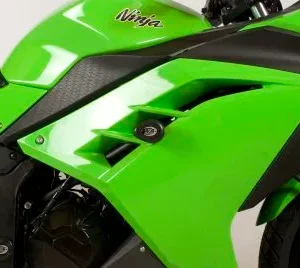 Ninja 300/ Ninja 250 2014+ Crash Protectors - BLack Aero Style