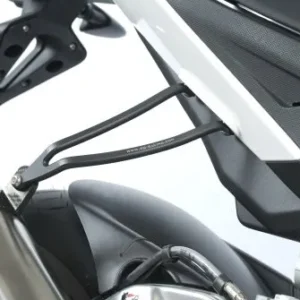 RSV-4 09+ Black Exhaust Hanger For Akrapovic Slip-on Exhaust on Factory