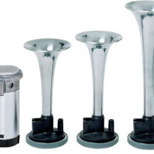 Triple Chrome Trumpet 12V Horns #GP3-12C