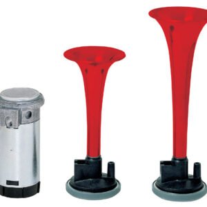 Stebel Twin Red Trumpet 12V Horns #GP2-12