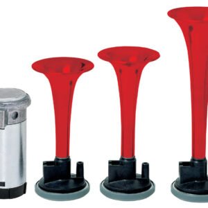 Triple Red Trumpet 12V Horns # GP3-12