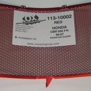 CBR600 F4/i 99-02 Red Radiator Guard Special Order