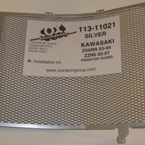 ZX6R 03-04 Silver Radiator Guard  (113-1120)