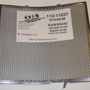 ZX10R 04-'05 ZX6 05-06 Titanium Radiator Guard