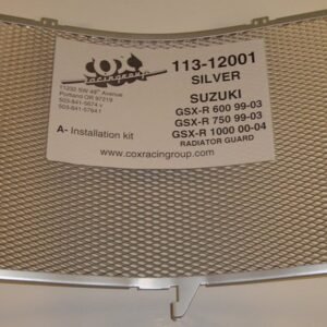 GSXR600 99-03/750 00-03/1000 01-04 Silver Radiator