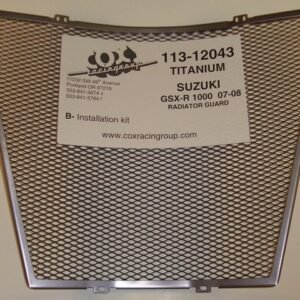GSXR1000 07-08 Titanium Aluminium Radiator Guard