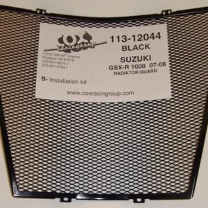 GSXR1000 07-08 Black Aluminium Radiator Guard