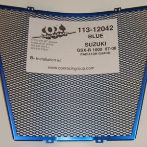 GSXR1000 07-08 Blue Aluminium Radiator Guard