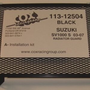 SV1000 03+ Black Radiator/Oil Guard  (113-1254)