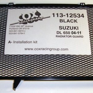 DL650 05-07 Black Radiator Guard
