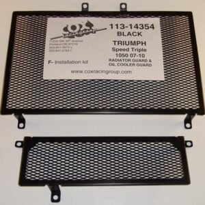 Speed Triple 05 Black Radiator & Oil Cooler Guar