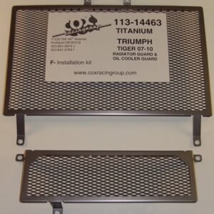 Tiger 1050 07+ Titanium Radiator/Oil Guard Set