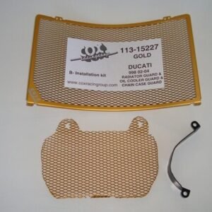 998 Gold Radiator & Oil Cooler Guard Set (113-15