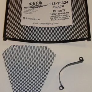 1098 Black Radiator/Oil Coolr/Chain Case Guard Set