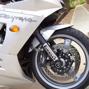 TT600/Daytona 600/650/Spd 4 Black Fork Protectors