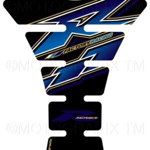 Yamaha YZF R1/R6 3d Gel Black/Blue Tankpad